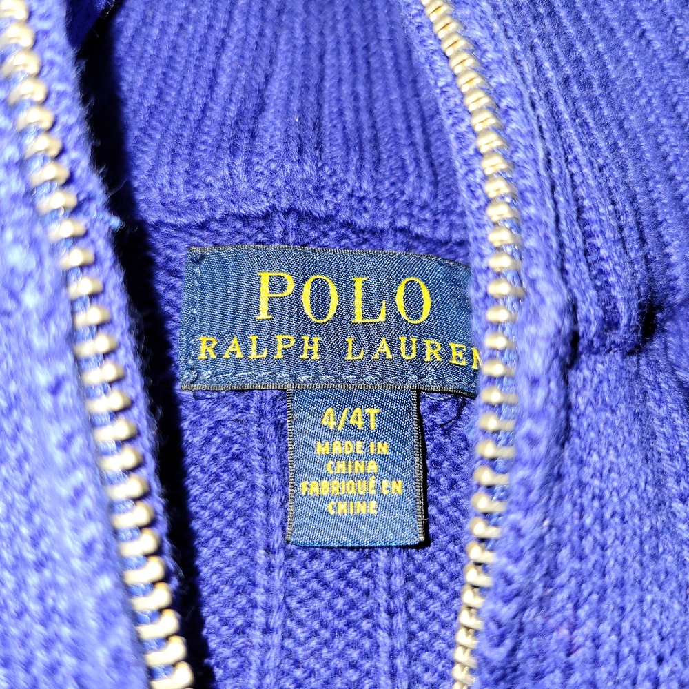 EUC. Boys Ralph Lauren sweater 4/4T - Picture 2 of 4